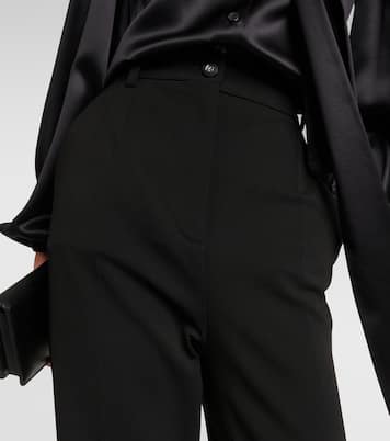 Milano high-rise jersey flared pants | Dolce&Gabbana