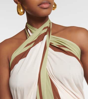 Top Arisaema con scollo all’americana | Adriana Degreas