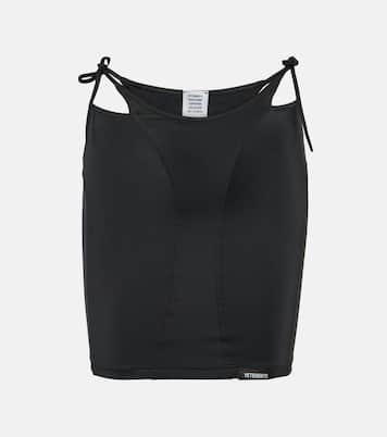 Minifalda de jersey con aberturas | Vetements
