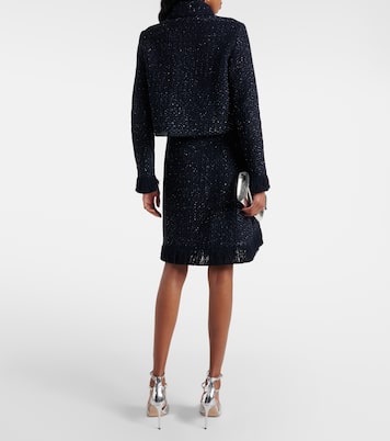 Chaqueta de tweed de mezcla de algodón | Oscar de la Renta