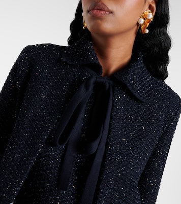 Chaqueta de tweed de mezcla de algodón | Oscar de la Renta