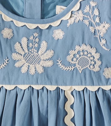 Abito Linoa in cotone con ricamo | Louise Misha