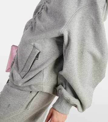 Sudadera con capucha en jersey fruncido | The Attico