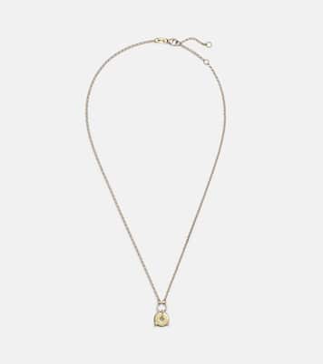Collana a catena Arrow in oro 18kt con diamanti | FoundRae