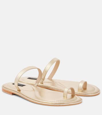 Mules Turi en cuir métallisé | A.Emery