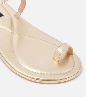 Mules Turi en cuir métallisé | A.Emery