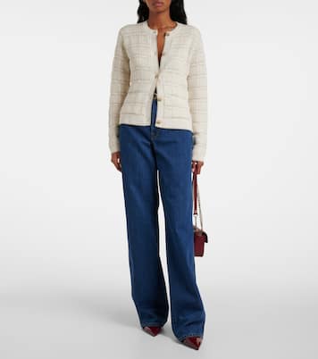 Checked lamé wool-blend jacquard blazer | Gucci