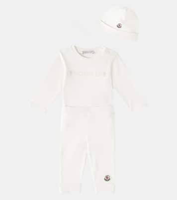 Baby - Body, pantaloni e berretto in cotone | Moncler Enfant
