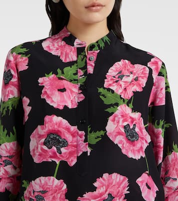 Camicia Poppy in seta con stampa | Stella McCartney
