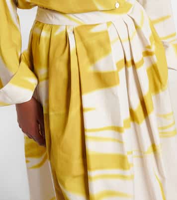 Falda midi de algodón estampada | Dries Van Noten