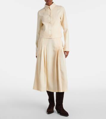 Lerna virgin wool midi skirt | Gabriela Hearst