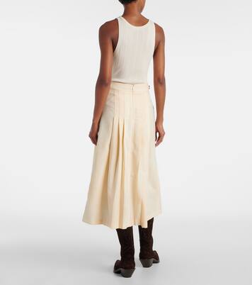 Lerna virgin wool midi skirt | Gabriela Hearst