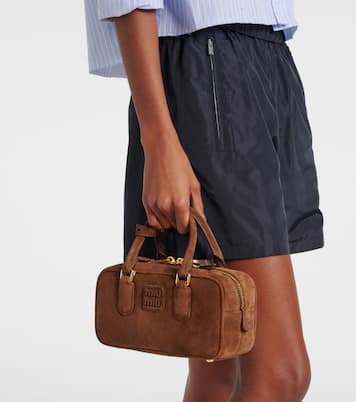 Borsa Arcadie Mini in suede | Miu Miu