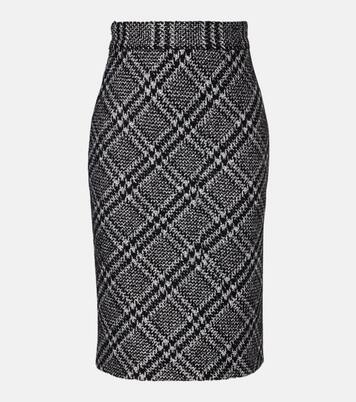Checked wool-blend miniskirt | Dolce&Gabbana