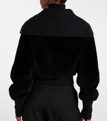 羊毛皮飞行员夹克 | Victoria Beckham