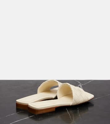 Parco Intrecciato leather slides | Bottega Veneta