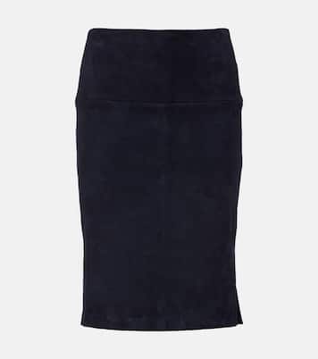 Gin suede pencil skirt | Stouls