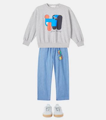 Sweatshirt Doggy Mate aus Baumwoll-Jersey | Bobo Choses