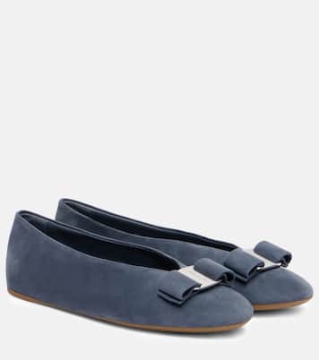 Ballerinas Vanna aus Veloursleder | Ferragamo