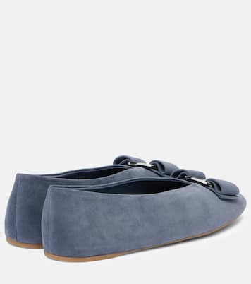 Ballerinas Vanna aus Veloursleder | Ferragamo