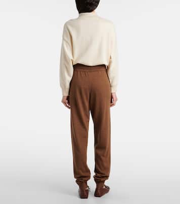 Knitted virgin wool straight-leg pants | Tod's
