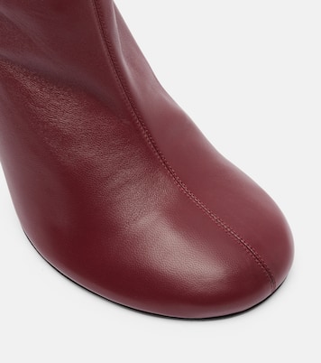 Iris 95 leather ankle boots | Amina Muaddi
