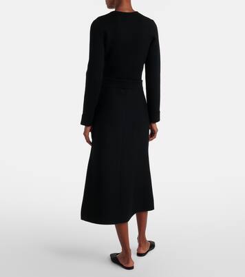 Sharp Ambition wool-blend midi skirt | Dorothee Schumacher