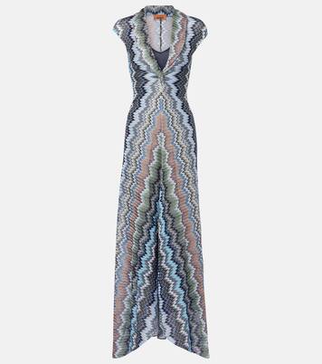 Maxikleid aus Häkelstrick | Missoni