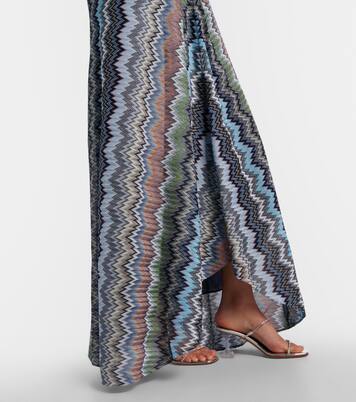 Maxikleid aus Häkelstrick | Missoni