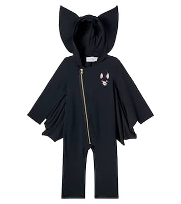 Embroidered cotton-jersey jumpsuit | Mini Rodini