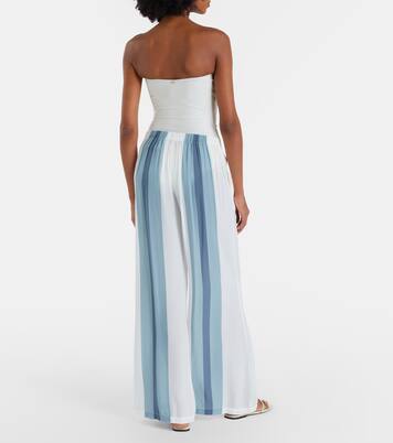 Striped wide-leg pants | Adriana Degreas