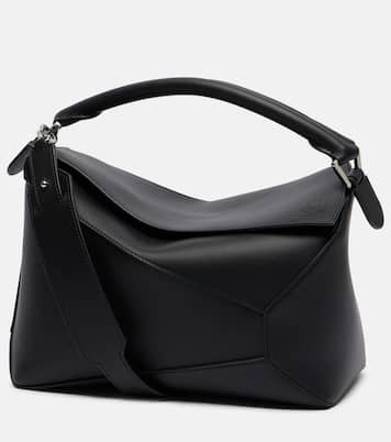 Puzzle Edge Medium leather tote bag | Loewe