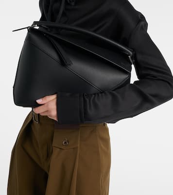 Puzzle Edge Medium leather tote bag | Loewe