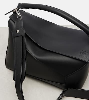 Puzzle Edge Medium leather tote bag | Loewe