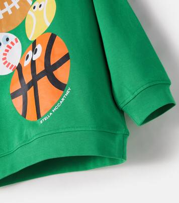 Printed cotton fleece sweatshirt | Stella McCartney Kids