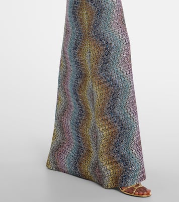 Vestido de fiesta de lamé con aberturas y lentejuelas | Missoni