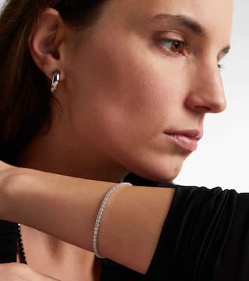 18kt white gold (750/1000) tennis bracelet with diamonds | Shay Jewelry