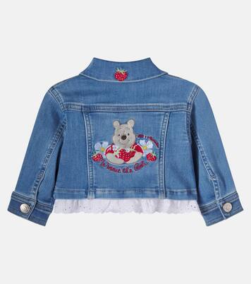 x Disney® baby embroidered denim jacket | Monnalisa