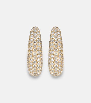 Claire Petite 18kt gold (750/1000) earrings with diamonds | Anita Ko