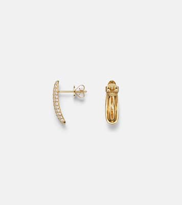Claire Petite 18kt gold (750/1000) earrings with diamonds | Anita Ko
