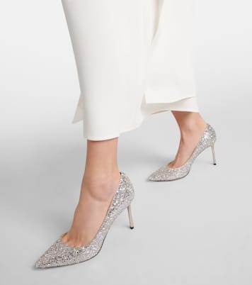 Romy 85 glitter pumps | Jimmy Choo
