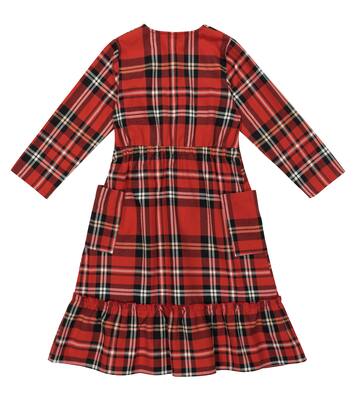 Vestido de franela de algodón | Mini Rodini