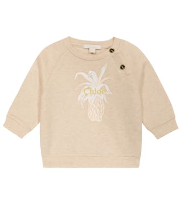 Baby - Felpa in cotone con stampa | Chloé Kids