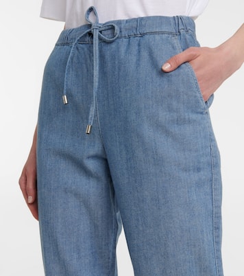 Leisure - Pantaloni cropped in cotone e lino | Max Mara