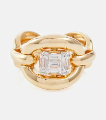 Bague Catena Illusion en or 18 ct et diamants | Nadine Aysoy
