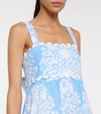 Vestido midi de algodón estampado | Juliet Dunn