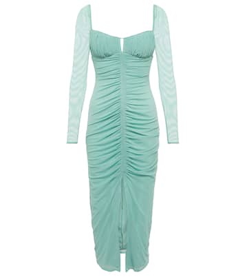 Ruched midi dress | Self-Portrait