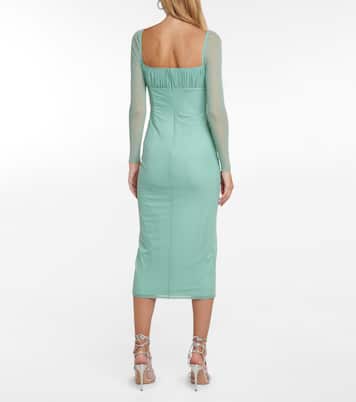Ruched midi dress | Self-Portrait