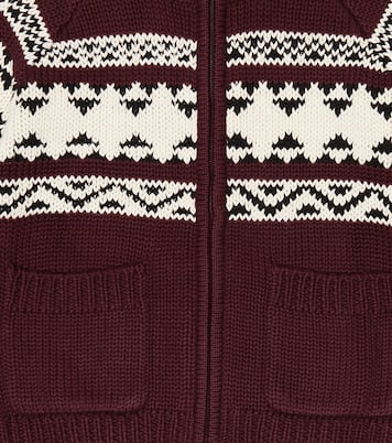 Cardigan en jacquard de coton | Il Gufo