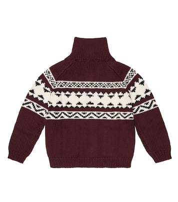 Cardigan en jacquard de coton | Il Gufo
